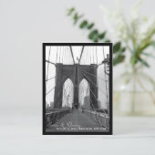 ブルックリンブリッジ日付を保存 案内ポストカード (スタンド正面)