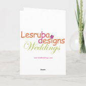 ブルックリンブリッジ日付カードを保存 案内状 (裏面)