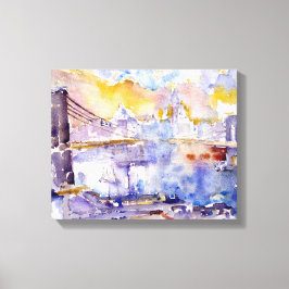 ブルックリンブリッジ（ニューヨーク市風景） キャンバスプリント