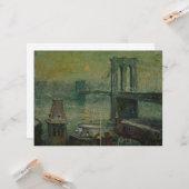 ブルックリンブリッジ（ニューヨーク・シティ・ランドマーク） (NYC) カード (正面/裏面インサイチュ)