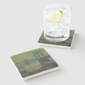 ブルックリンブリッジ（ニューヨーク・シティ・ランドマーク） (NYC) ストーンコースター (横)