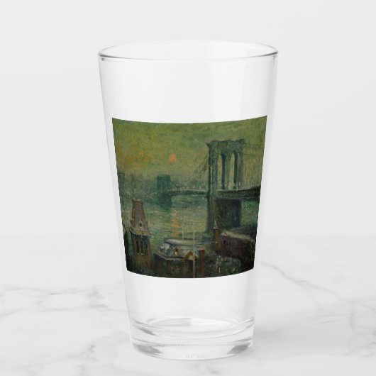 ブルックリンブリッジ（ニューヨーク・シティ・ランドマーク） (NYC) タンブラーグラス (正面)