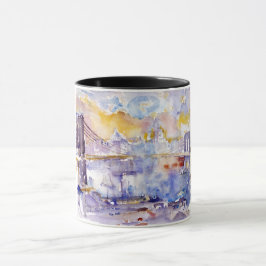 ブルックリンブリッジ（ニューヨーク）(by John Marin) マグカップ