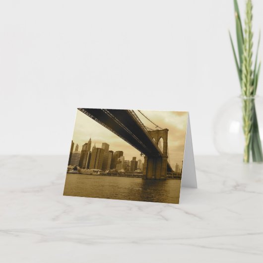 ブルックリンブリッジ/マンハッタン カード (正面)