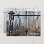 ブルックリンブリッジ – NY New York nr 2 ポストカード (正面/裏面)