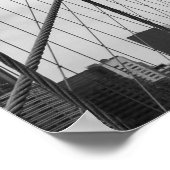 ブルックリンブリッジB&W ポスター (角)