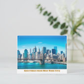 ブルックリンブリッジinニューヨーク ポストカード (スタンド正面)