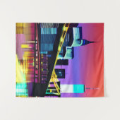 ブルックリンブリッジin the夕べ/アットナイト タペストリー (正面(横))