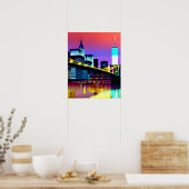 ブルックリンブリッジin the夕べ/アットナイト ポスター (キッチン)