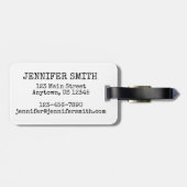 ブルックリンブリッジNYCニューヨークシティアーキテクチャーボウ ラゲッジタグ (裏面横)