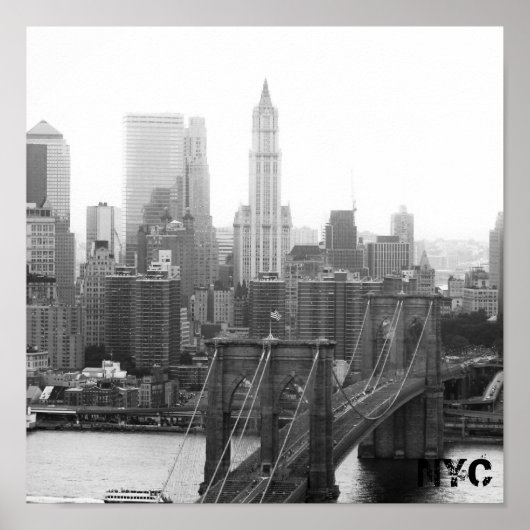 ブルックリンブリッジNYC ポスター (正面)