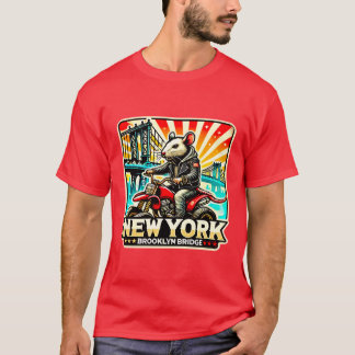 ブルックリンブリッジNYC-ATVライダー2 Tシャツ