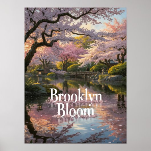 ブルックリンブルーム桜の庭園 ポスター (正面)