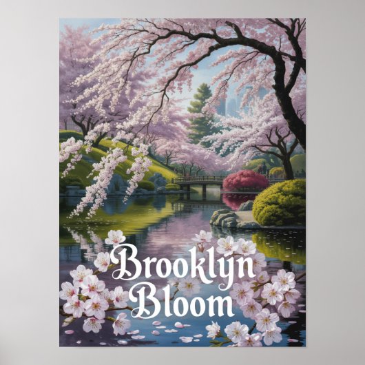 ブルックリンブルーム桜の庭園 ポスター (正面)