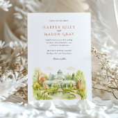 ブルックリンボタニックガーデンウォーターカラー結婚ズ 招待状