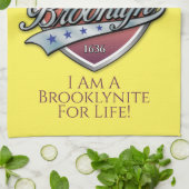 ブルックリンロゴデザイン キッチンタオル (折り畳み)