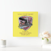 ブルックリンロゴデザイン スクエア壁時計 (ホーム)