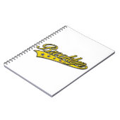 ブルックリンロゴ金ゴールドエンボス ノートブック (左側)