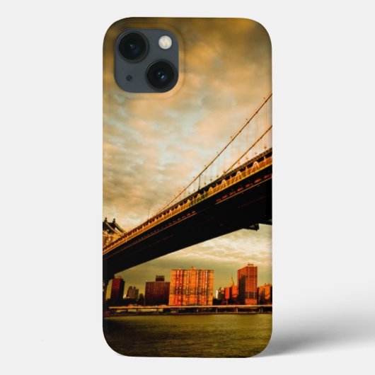 ブルックリン側からのマンハッタン橋の眺め(NYC) Case-Mate iPhoneケース (裏面)