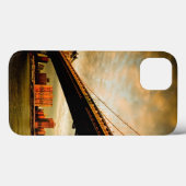 ブルックリン側からのマンハッタン橋の眺め(NYC) Case-Mate iPhoneケース (裏面 (横))
