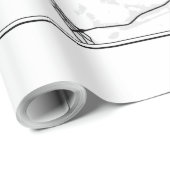 ブルックリン地図イラストレーション ラッピングペーパー (ロールコーナー)