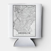 ブルックリン地図 缶クーラー (正面)