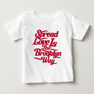 ブルックリン愛赤 ベビーTシャツ