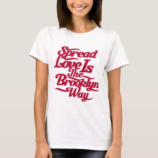 ブルックリン愛赤 Tシャツ (正面)
