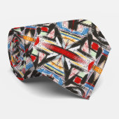ブルックリン抽象芸術幾何学模様 ネクタイ (ロール)