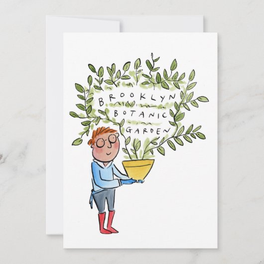 ブルックリン植物園 招待状 (正面)