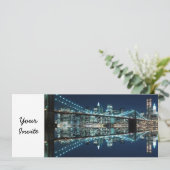 ブルックリン橋およびマンハッタンスカイライン 招待状 (スタンド正面)