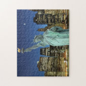 ブルックリン橋そして自由の女神 ジグソーパズル (縦)