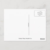 ブルックリン橋と夜の自由の女神 ポストカード (裏面)