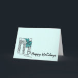 ブルックリン橋のクリスマス・ハヌカ祭 NYC ホリデー シーズンカード<br><div class="desc">カードには、ニューヨーク市のランドマークであるブルックリン橋が、休暇シーズンに向けて「ドレスアップ」したオリジナルのマーカーイラストが登場。ハヌカ祭やクリスマスにぴったり！

このハヌカ祭のイラストは、他の商品にも使用されています。お探しのものが見つからない？カスタマイズが必要？リベッカに連絡して、あなただけの特別なデザインを依頼してください。</div>