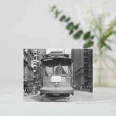 ブルックリン橋のトロリー、1915年 ポストカード (スタンド正面)