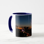 ブルックリン橋の花火 マグカップ (正面左)