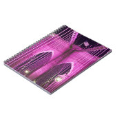 ブルックリン橋のLitの紫色 ノートブック (左側)