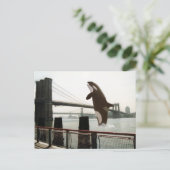 ブルックリン橋はがきのジャンプ ポストカード (スタンド正面)