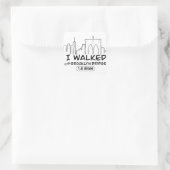 ブルックリン橋を1.6マイル歩いた スクエアシール (バッグ)