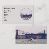 ブルックリン橋付近のコーストガードカッター 名刺 (正面/裏面)