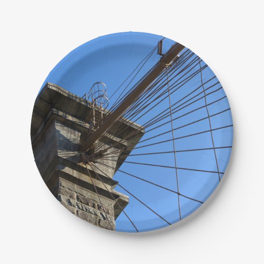 ブルックリン橋01 ペーパープレート (正面)