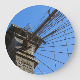 ブルックリン橋01 ラージ壁時計