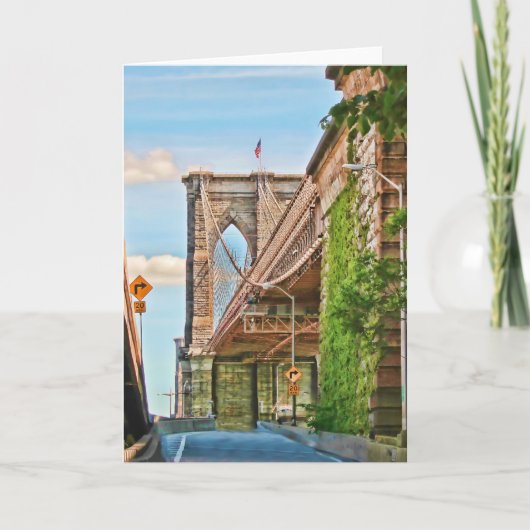 ブルックリン橋 カード (正面)