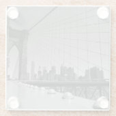 ブルックリン橋 ガラスコースター (裏面)