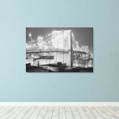 ブルックリン橋 キャンバスプリント (インサイチュ (ウッドフロア))