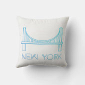 ブルックリン橋|ニューヨークシティ クッション (裏面)