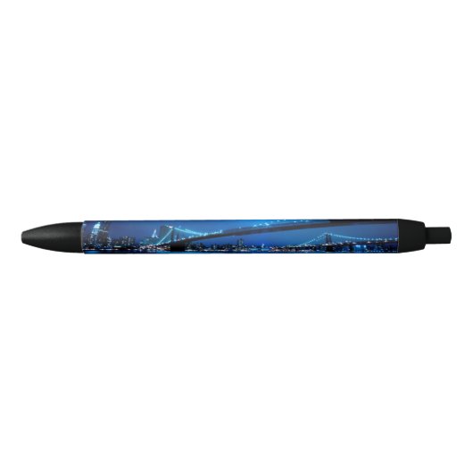 ブルックリン橋、ニューヨーク 黒ボールペン (正面)
