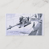 ブルックリン橋、ニューヨーク(litho)の建築 名刺 (裏面)