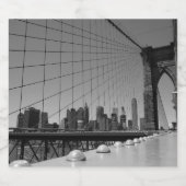 ブルックリン橋 ビールラベル (シングルラベル)