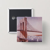 ブルックリン橋 缶バッジ (正面&裏面)